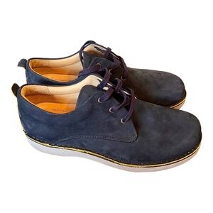 Samuel Hubbard Free Plain Toe Derby Shoes Navy Blue Size 11.5